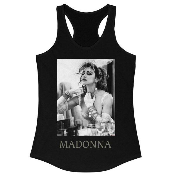 Madonna Women's Racerback Tank Top/Fast Ship from USA/80s Madonna/Madonna Tank Tops/the 80s - Fast Ship, Made in USA!!!