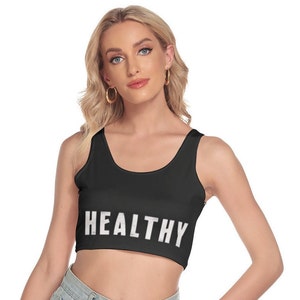 Madonna Healthy Style Women's Sport Crop Tank Top