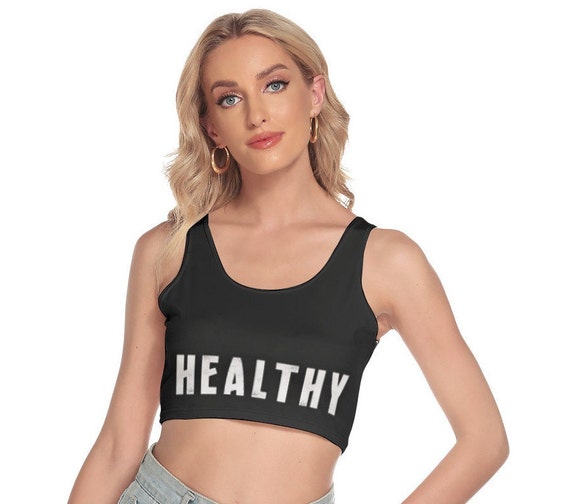 Madonna Healthy Style Women's Sport Crop Tank Top 