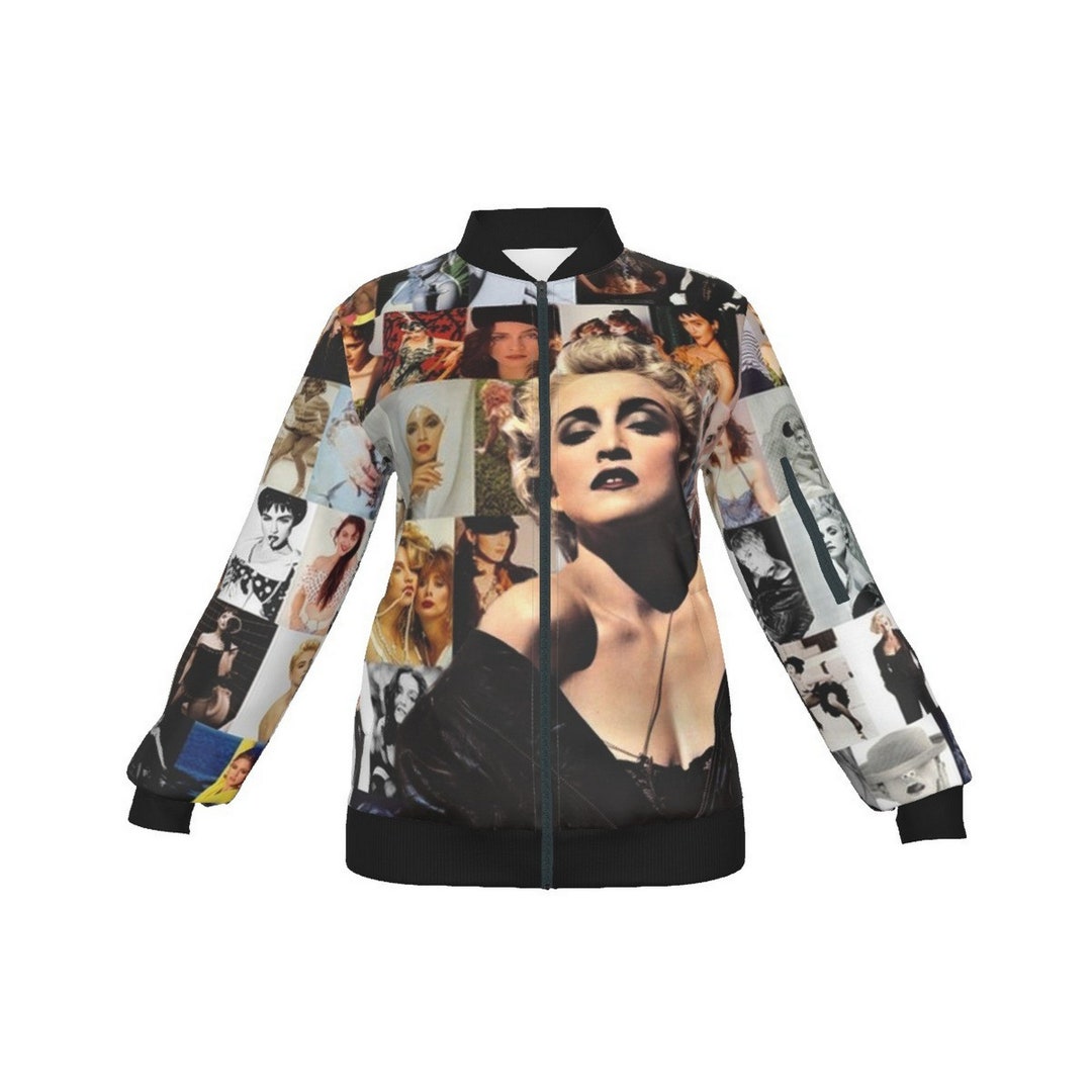80s Madonna Collage Bomber Jacket/madonna Jacket for Men or - Etsy