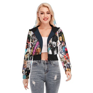 Madonna  Cropped Jacket with Hood for Women/Madonna Jacket