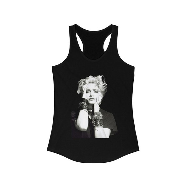 Madonna Womens SLIMFIT Racerback Tank Top/Fast Ship from USA/80s Madonna/Madonna Tank Tops/the 80s - Fast Ship, Made in USA!!!