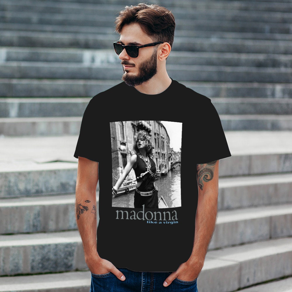 Virgin Cotton a T-shirts/fast - Like T-shirt/madonna Finland UNISEX Ship Etsy Madonna USA 100% Video