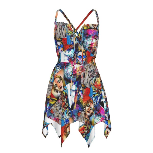 Madonna Collage Women's Slip Dress - Pop Art Style
