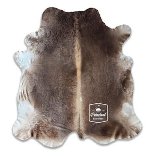 エキゾチックで高品質な牛革ラグ、毛付き革、Koeienhuid、Kuhfell Teppich、8.4フィート x 7.6フィート、コード：CR19