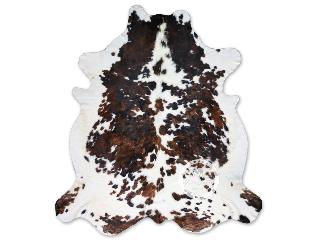 Tricolor Cowhide Rug, Hair on Hide, Cow Skin Rug, Cowhide Carpet, Cow ...