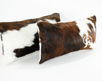 cowhide lumbar pillows