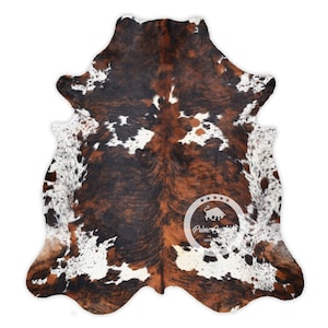 Tricolor High Quality Cowhide Rug, Hair on Hide, Koeienhuid, Kuhfell Teppich, Peau de vache Sizes: M L XL Jumbo image 1