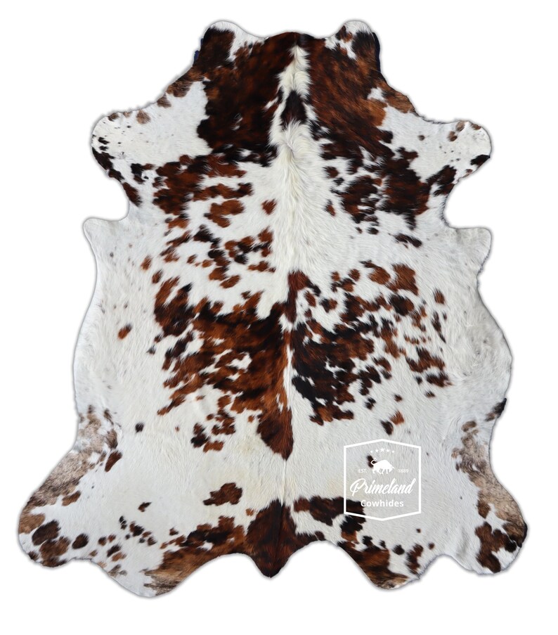 Tricolor, High Quality Cowhide Rug, Hair on Hide, Koeienhuid, Kuhfell