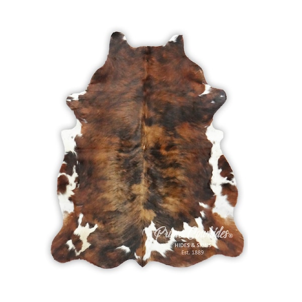 Dywan z pręgowanej trójkolorowej skóry bydlęcej – rozmiary (M)(L)(XL)(Jumbo) – dywan Prime Cowhide