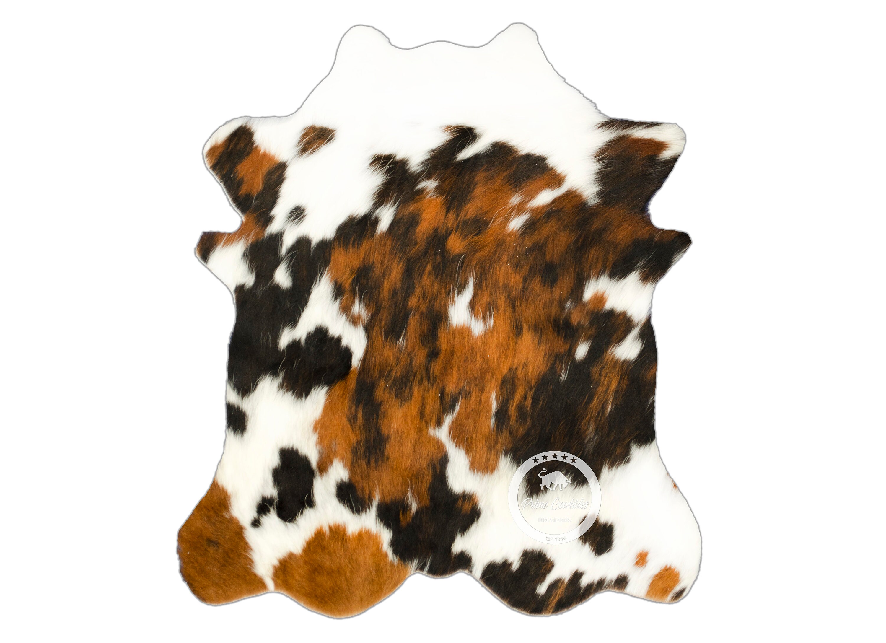 Tricolor Mini Cowhide Rug High Quality Cowhide Rug Hair on Etsy