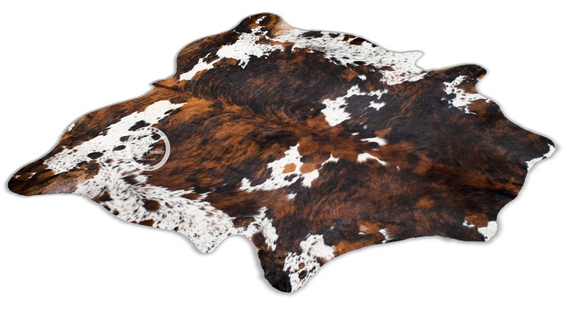 Tricolor High Quality Cowhide Rug, Hair on Hide, Koeienhuid, Kuhfell Teppich, Peau de vache Sizes: M L XL Jumbo image 5