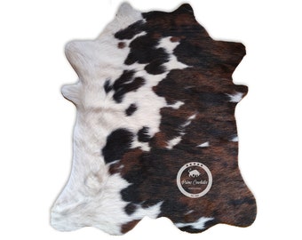 Tricolor Mini Cowhide Rug, High Quality Cowhide Rug, Hair on Hide, Koeienhuid, Kuhfell Teppich, Peau de vache