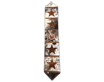 Cowhide Table Runner With Stars | Cowhide Table Runner 12"x 60" (1 ft x 5 ft)