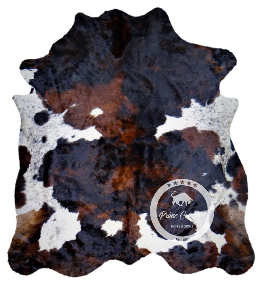Tricolor,High quality Cowhide Rug Kuhfell, XXL M L XL 