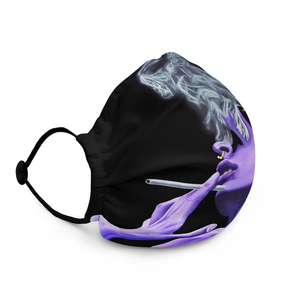 Smoking Covid Premium face mask Etsy