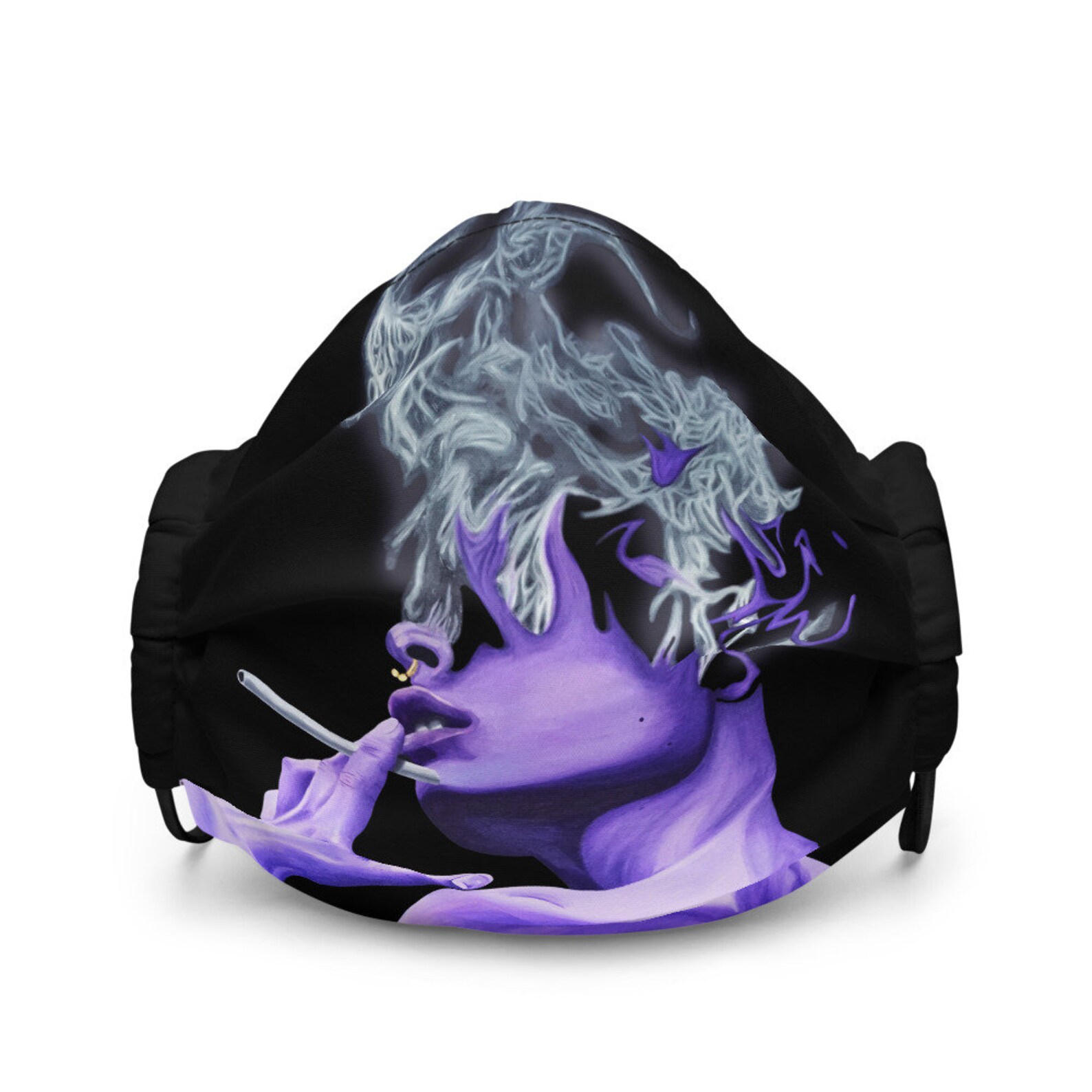 Smoking Covid Premium face mask Etsy