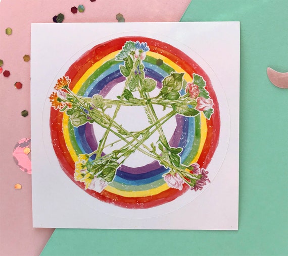 Download 3x3 Pentagram Sticker Pentacle Sticker Gothic Gift Etsy