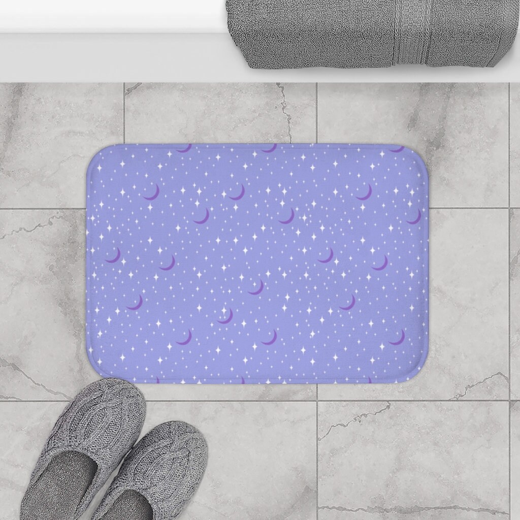 Stars Moons Bath Mat Bohemian Bath Mat Boho Bath Mat Sailor Etsy