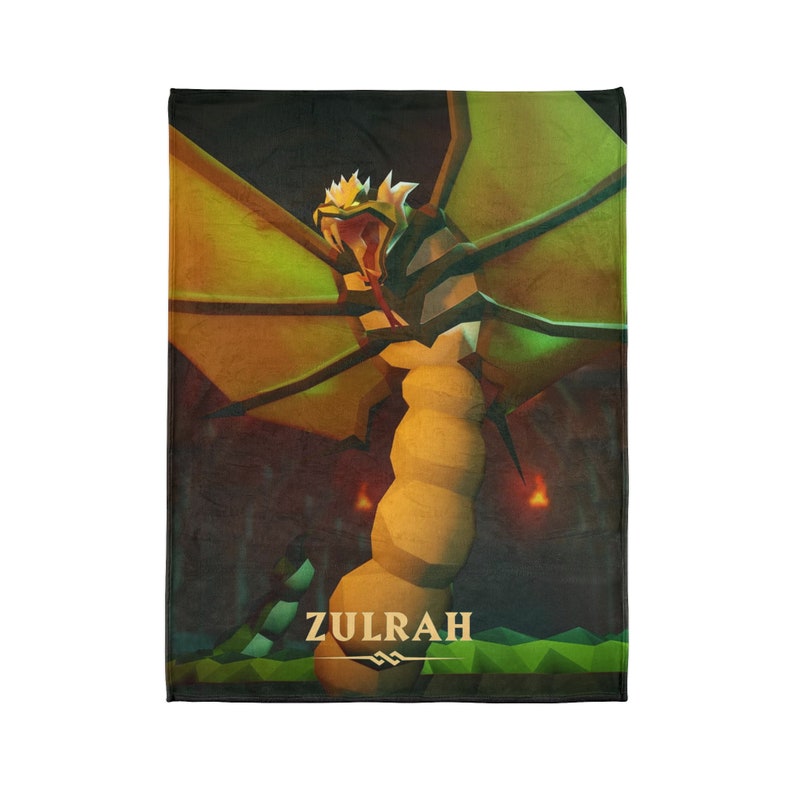 Osrs Zulrah Soft Polyester Blanket Runescape Gifts OSRS Etsy