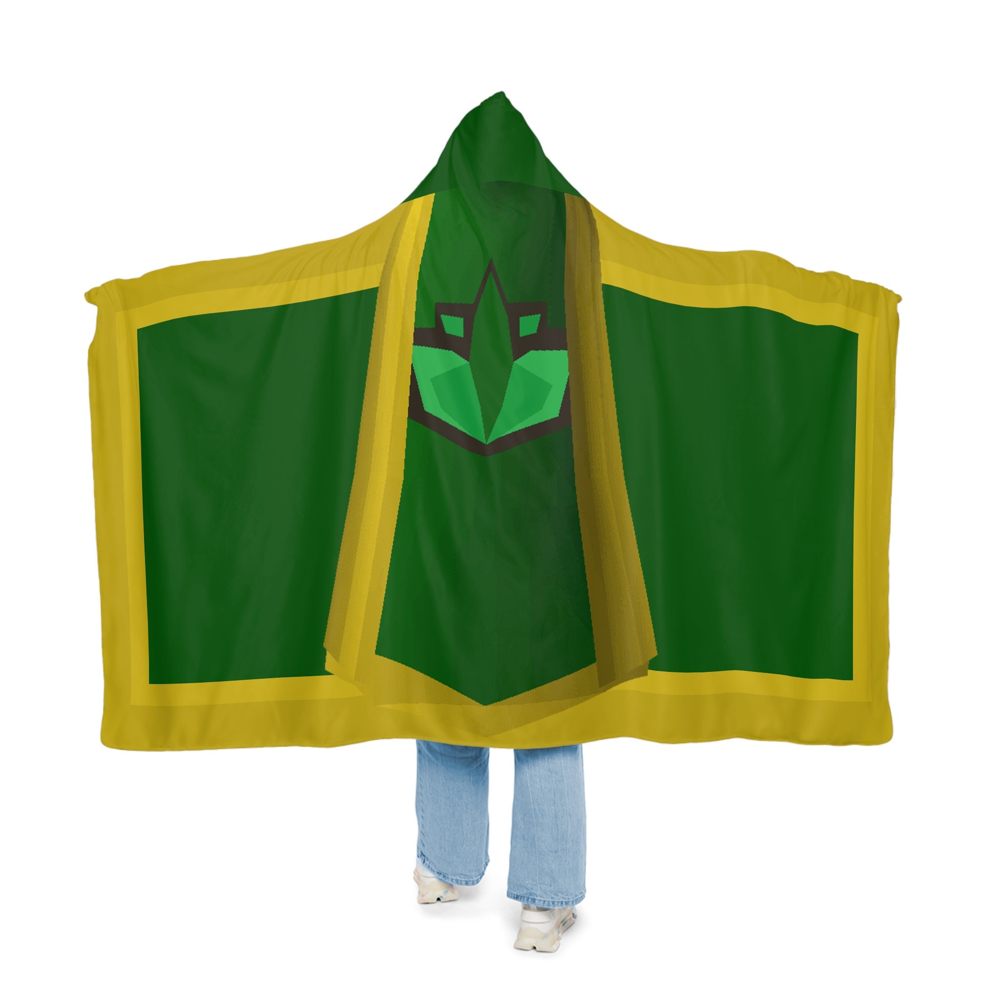 Runescape Necromancy Skillcape Hooded Sherpa Fleece Blanket 