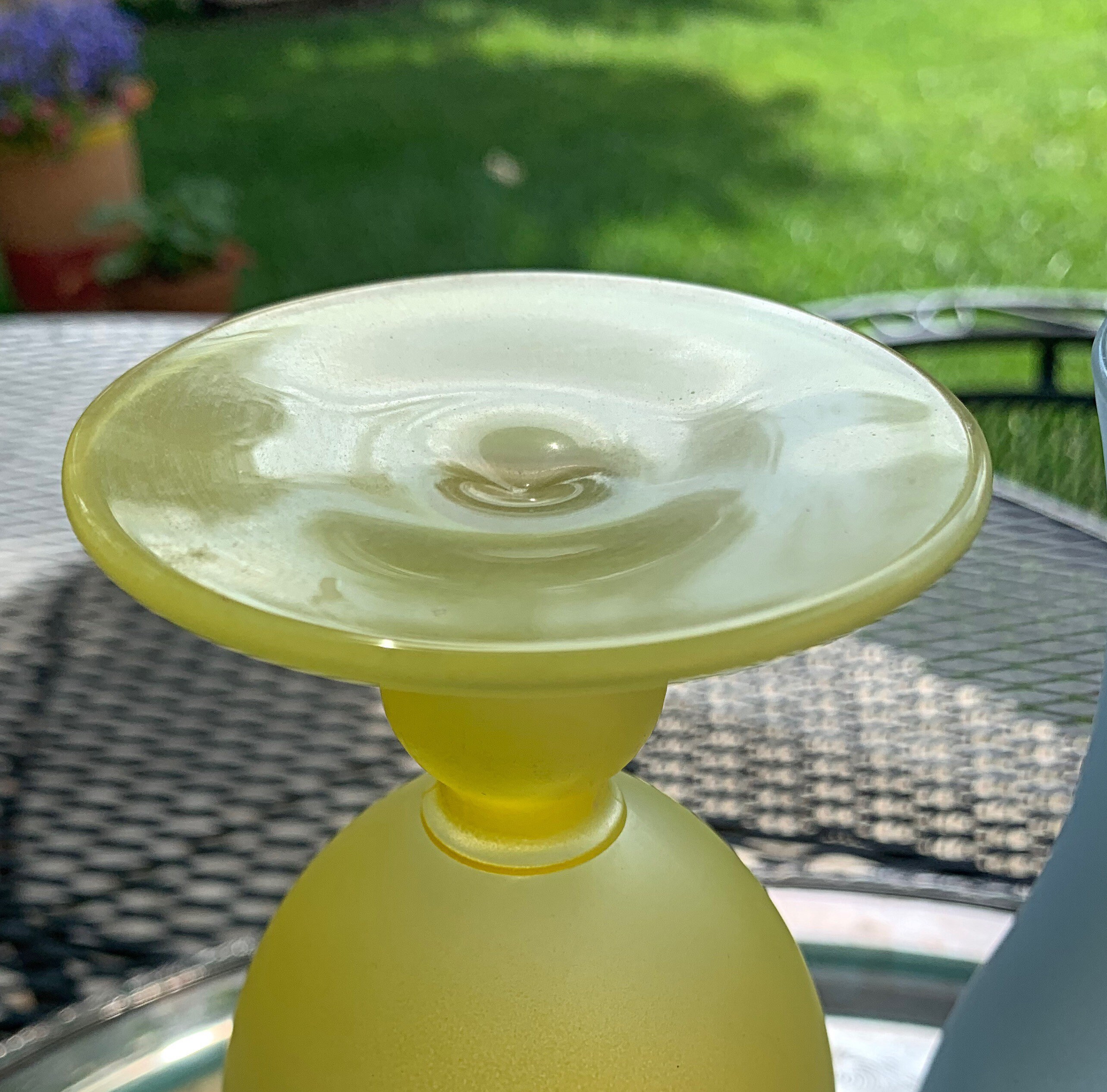 One Pair of Satin Glass Daiquiri Glasses. Etsy