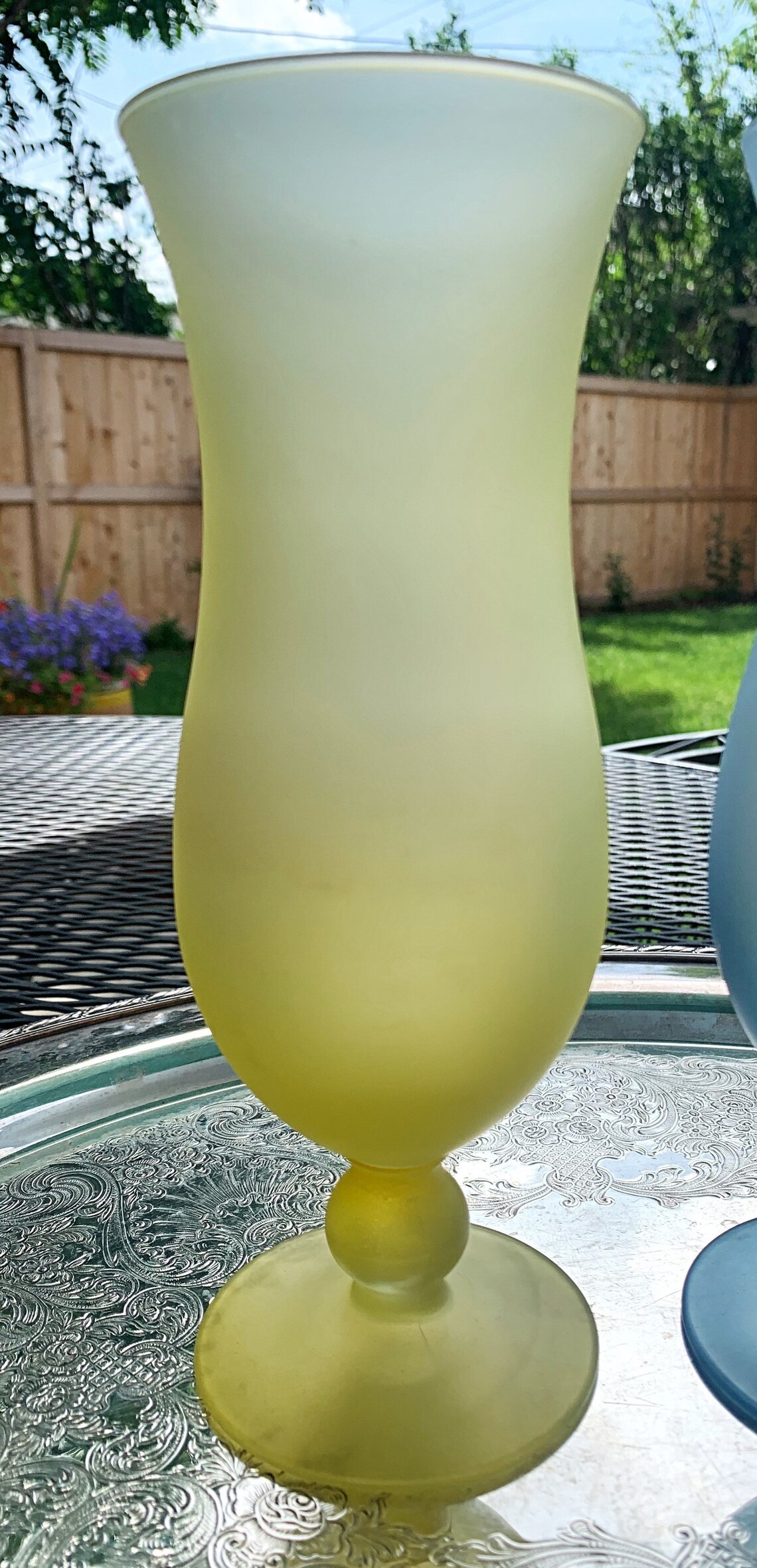 One Pair of Satin Glass Daiquiri Glasses. Etsy