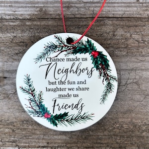  LEZAME Neighbor Gifts - Neighbor Christmas Ornament