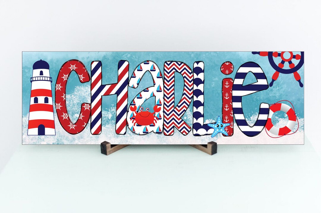 Personalized Nautical Name Sign Etsy