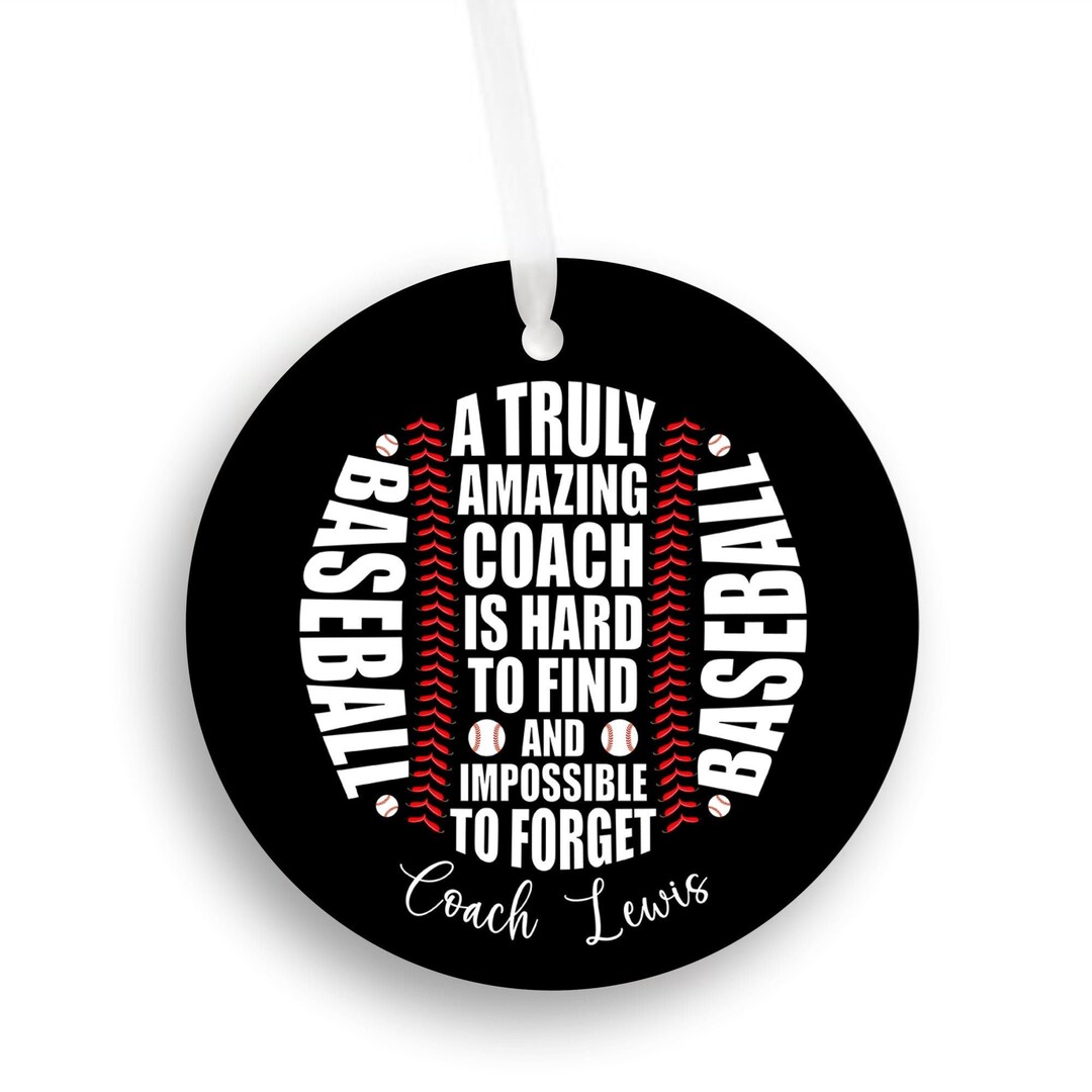 Baseball Coach Ornament, Gift for Baseball Coach, Coach Appreciation Etsy