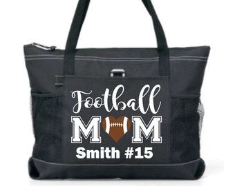 Football Mom Tote Bag | Personalized Bag | Tote Bag | Custom Bag