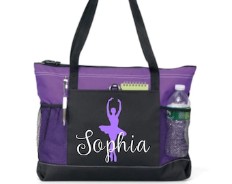 girls personalized dance bag