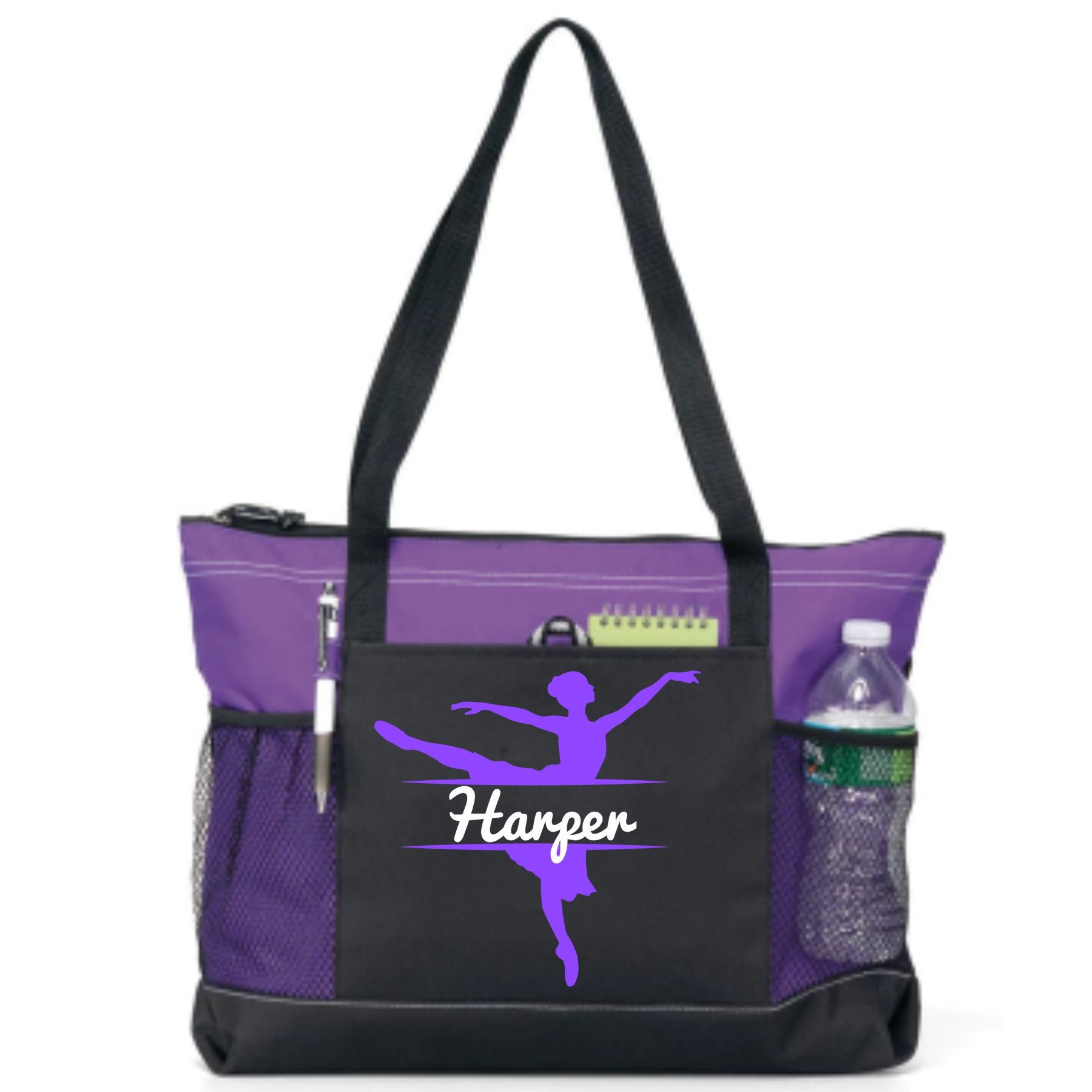 Girl Dance Tote Bag Teen Dance Tote Bog Personalized Dance Etsy Nederland