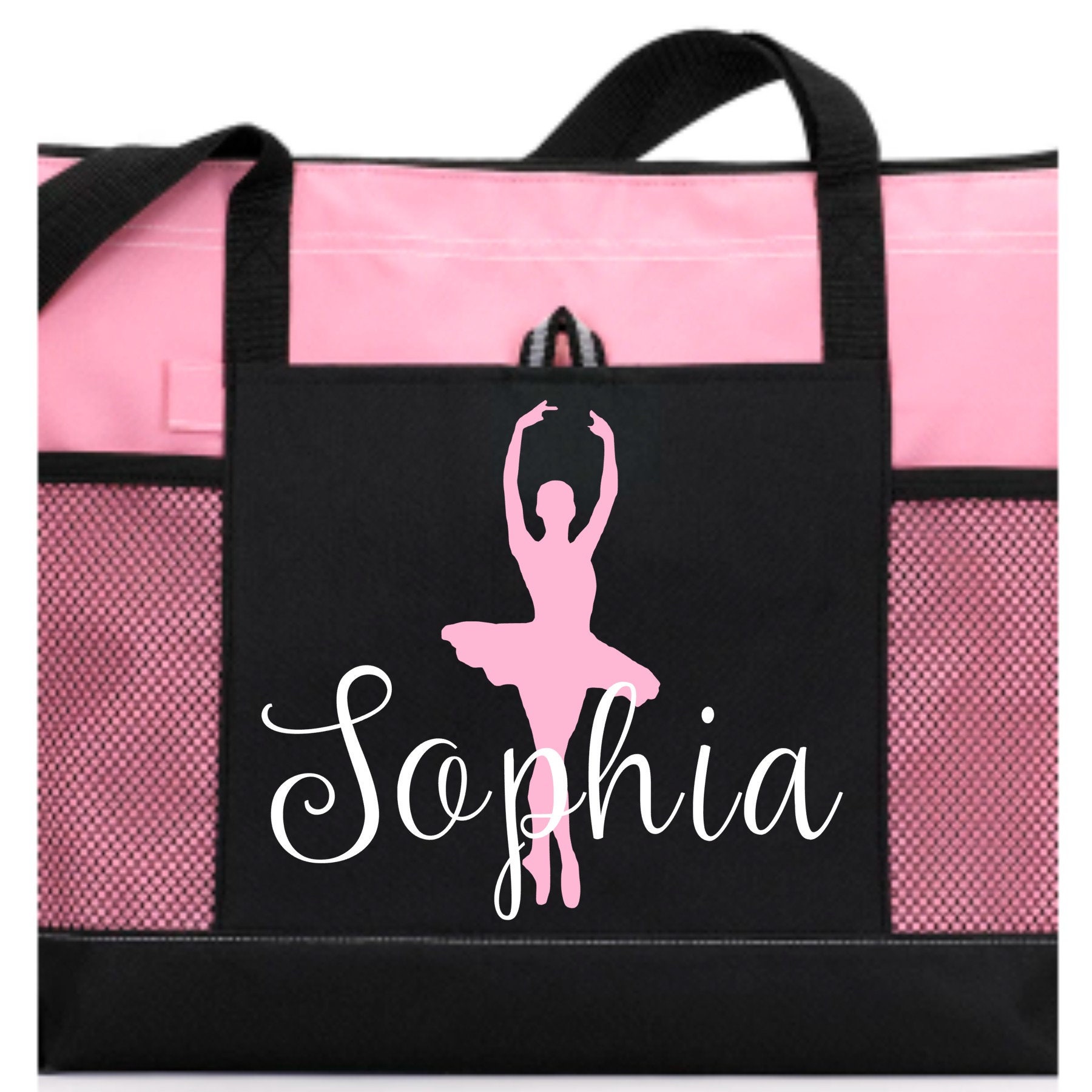 Girl Dance Tote Bag Teen Dance Tote Bog Personalized Dance Etsy