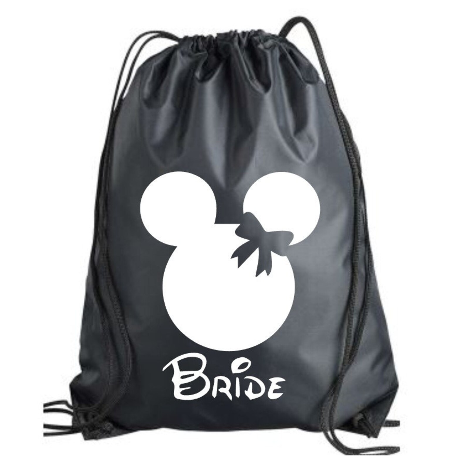 Minnie Bride Drawstring Bag Disney Cinch Bag Chinch Etsy Italia