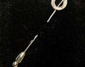 Horse Shoe Tie Pin/Scarf Pin/Lapal Pin in Solid Silver 925