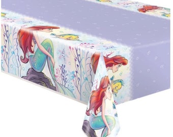 Officially Licensed Little Mermaid Ariel Table Cover (GST Automatically Included for Buyers Located in Canada)