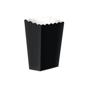 Black Popcorn Snack Boxes - Small (GST Automatically Included for Buyers Located in Canada)
