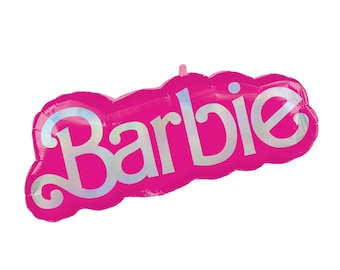 Officially Licensed Pink and Silver Barbie Balloon