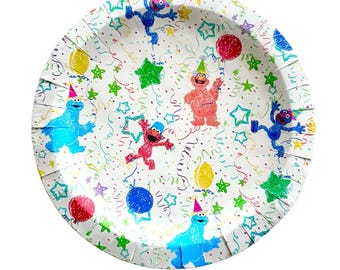Sesame Street Confetti Plates - Officially Licensed (GST Automatically Included for Buyers Located in Canada)