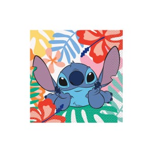 Officially Licensed Stitch Tropical Napkins - Large (GST Automatically Included for Buyers Located in Canada)