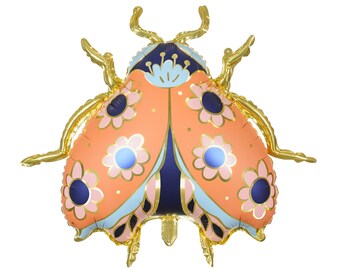 Pastel Daisy Ladybug Balloon