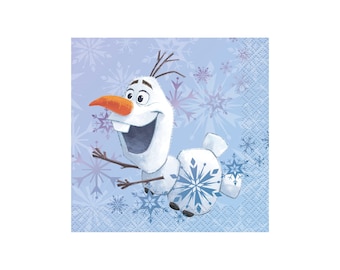 Officially Licensed Frozen 2 Olaf Napkins - Small (GST Automatically Included for Buyers Located in Canada)