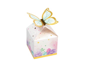 Pastel Shimmer Butterfly Favour Boxes (GST Automatically Included for Buyers Located in Canada)