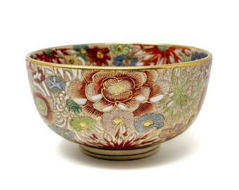 Antique Satsuma Millefleur Bowl
