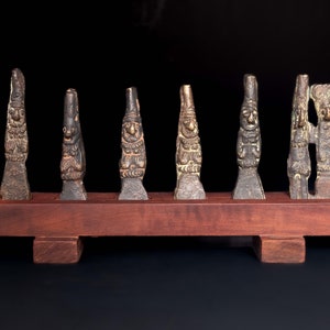 Pre Columbian Inca Bronze Votive Statues