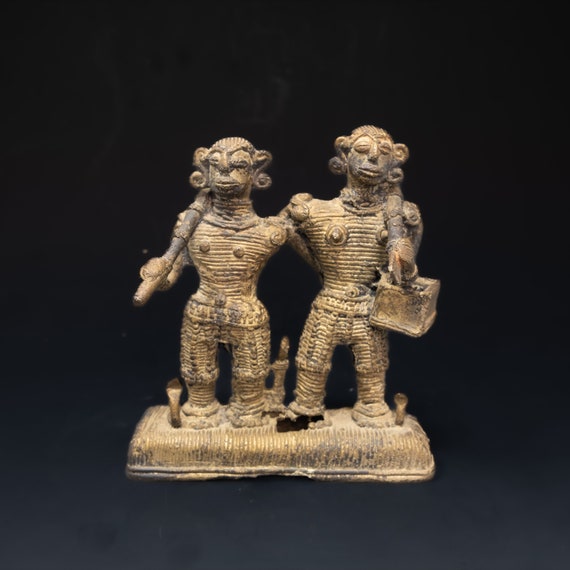 Brass Dhokra Work Fish Money Box From Orissa - Ca 1920 Brass Dhokra Work Fish Money Box From Orissa - Ca 1920