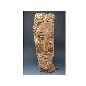 Antique Folk Art Carved Head