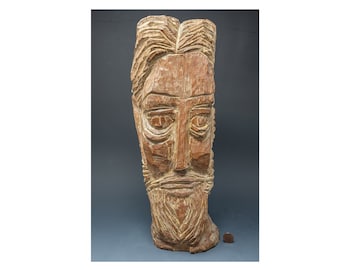 Antique Folk Art Carved Head