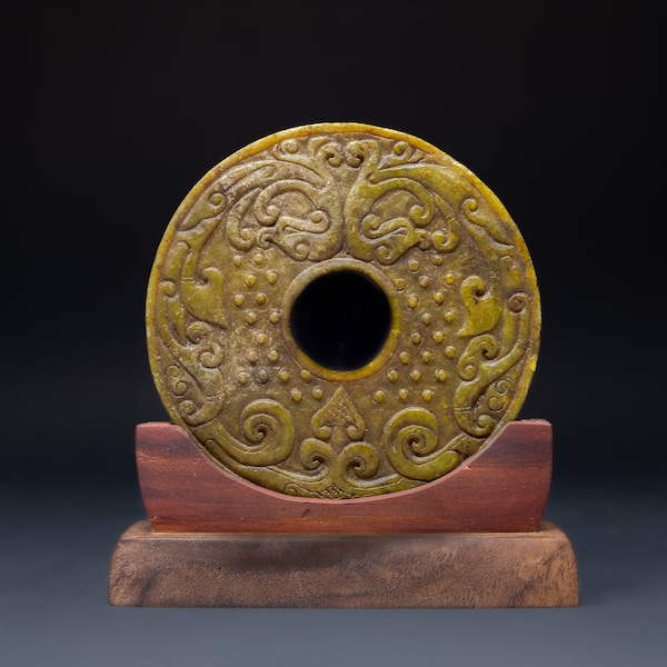 Archaistic Chinese Bi Disc